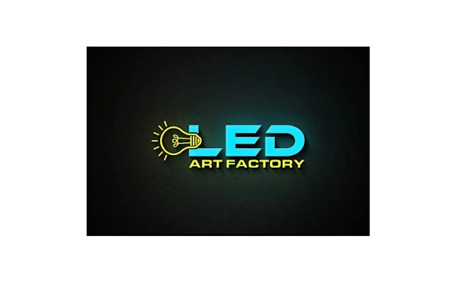 make modern brilliant led light logo