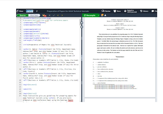 do your latex work and report writing