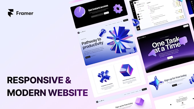 design a responsive framer website for your business