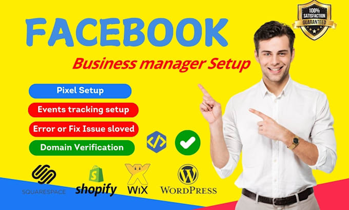 fix facebook business manager, fix pixel and domain setup issues