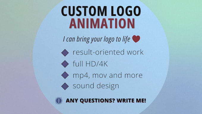 create unique professional logo animation and video intro fast