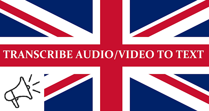 transcribe any audio or video in english to text