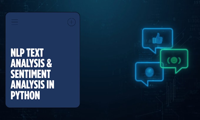 do nlp text analysis and sentiment analysis in python