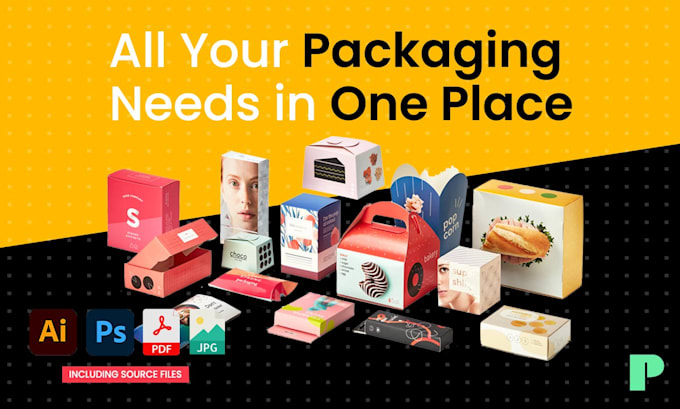 Make all kind of packaging design with diecut by Pacmaster | Fiverr