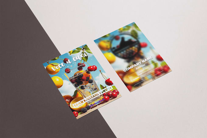 design a juice flyer for your company