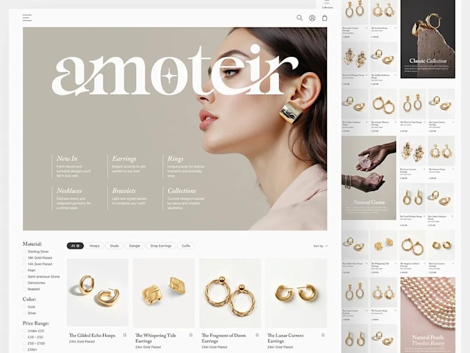 squarespace jewelry website shopify jewelry website wix website