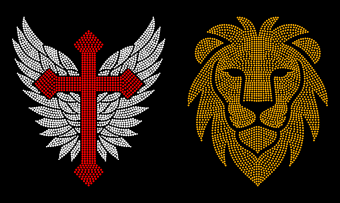 create rhinestone logo and bling t shirt heat transfer