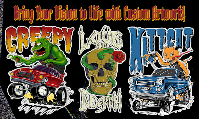 draw original custom sticker design