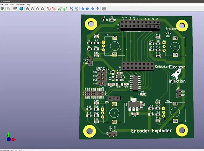 Create the toptier pcb layout schematic diagram 3d model and lab view ...
