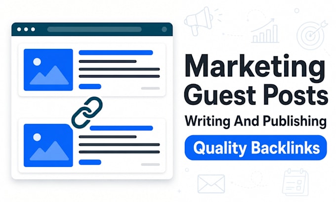 write and publish marketing blog guest post with SEO backlink services