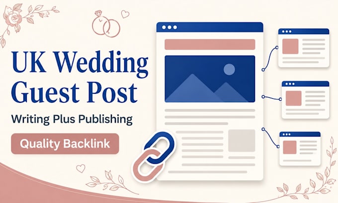 write and publish UK wedding blog guest post with SEO backlink services