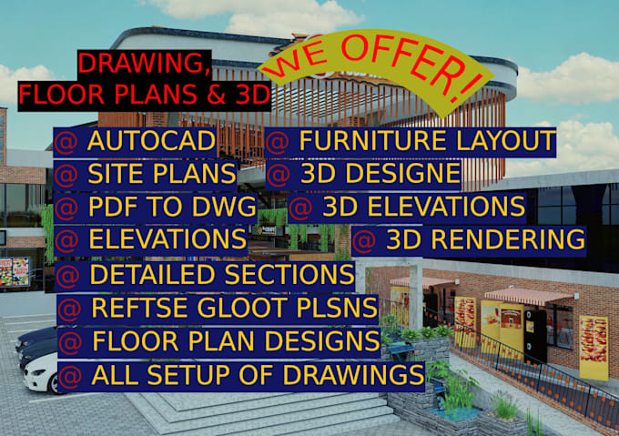 offering autocad 2d drafting