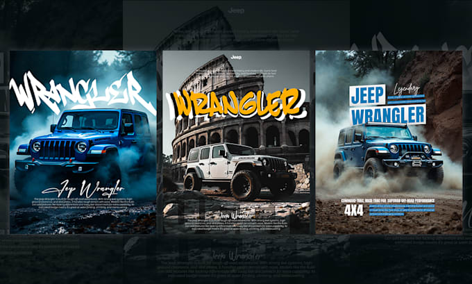 design car poster, social banner or flyer