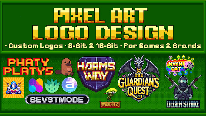 create a pixel art logo for you