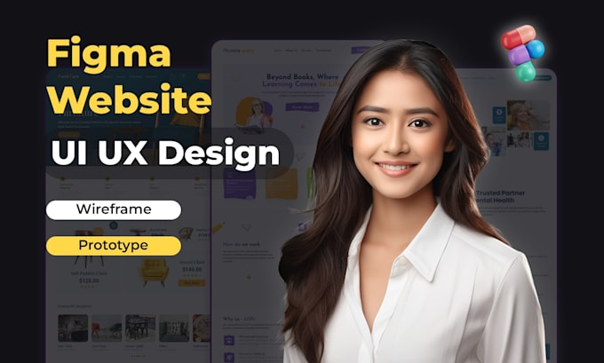 design figma website uiux, web prototype, UX research, figma autolayout