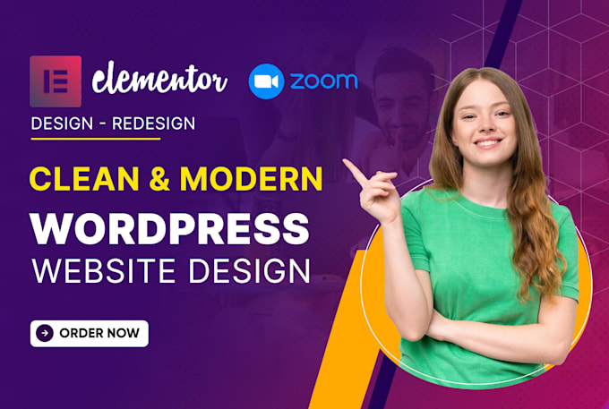 design or redesign clean and modern wordpress website