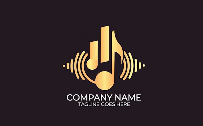make attract studio and music brand logo