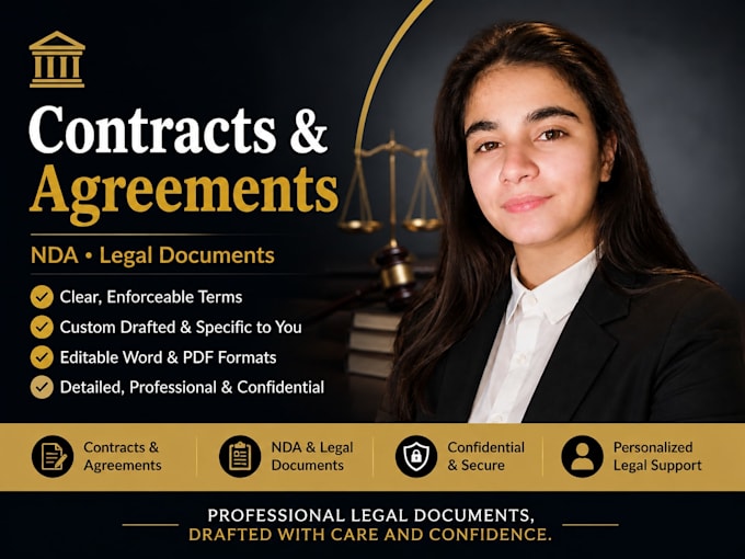 draft contracts, agreements, and legal documents
