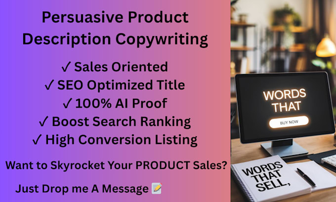 write high conversion product description with copywriting