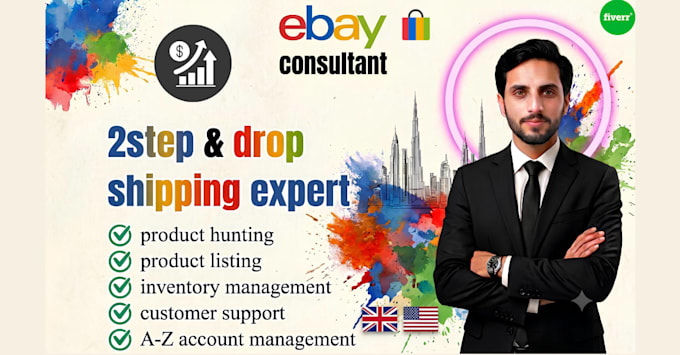 be your ebay 2 step va , ebay dropshipping va , stock va