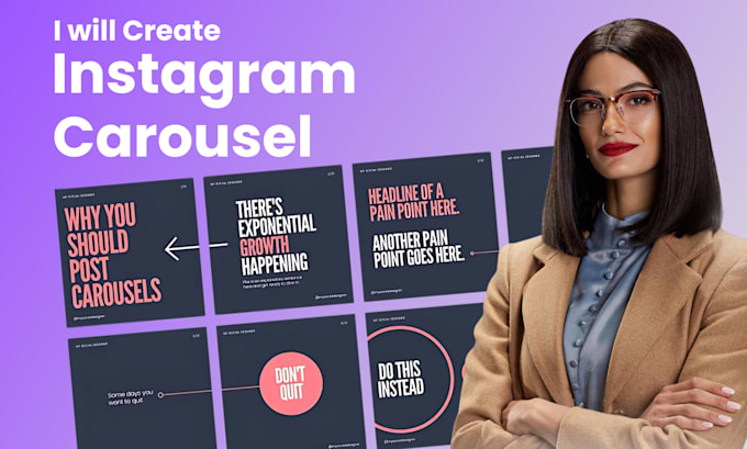 design carousels for instagram and linkedin on canva