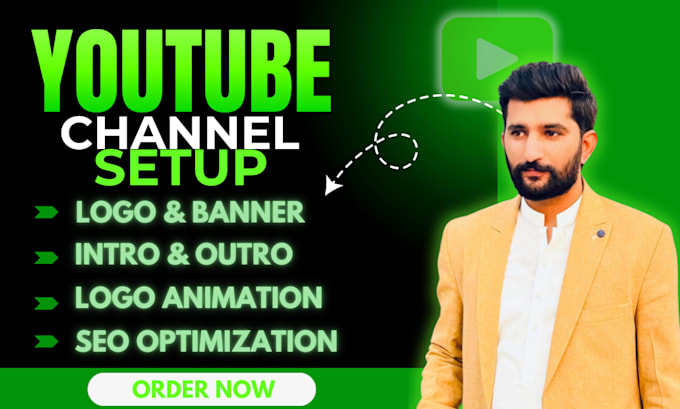 create, setup and design youtube channel professionally