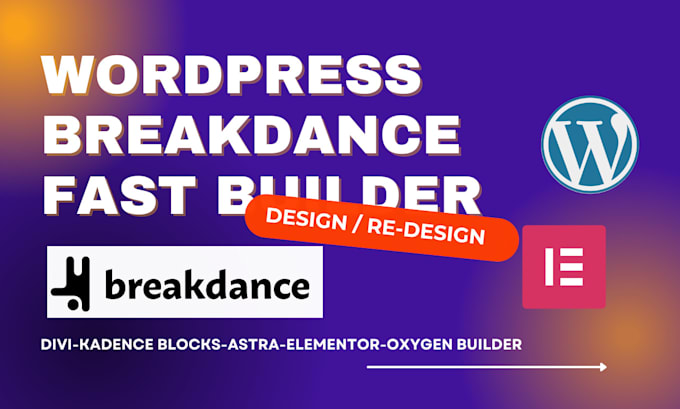Redesign fast stunning wordpress website breakdance crocoblocks bricks ...
