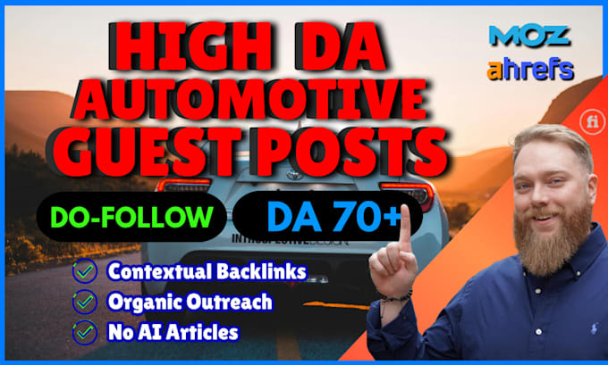 create high authority automotive backlinks on organic blogs