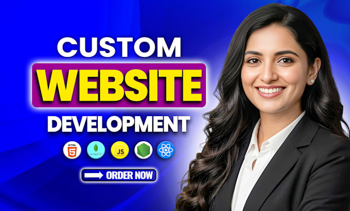 build custom website development as front end, backend or full stack developer