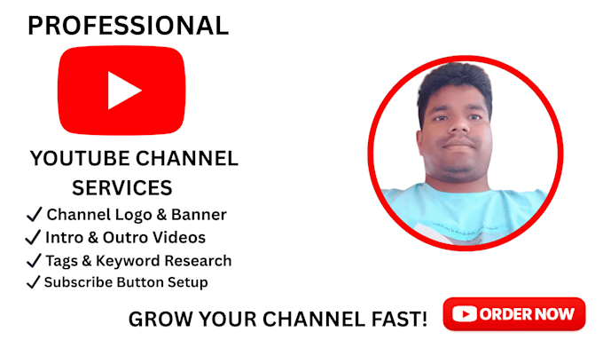 professionally set up and optimize your youtube channel