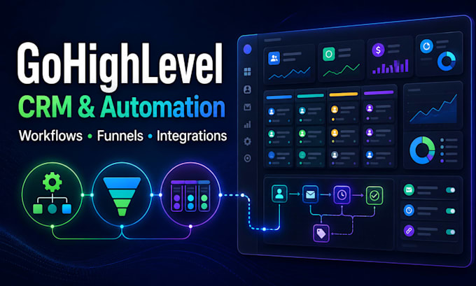 setup gohighlevel crm automation workflows and sales funnels
