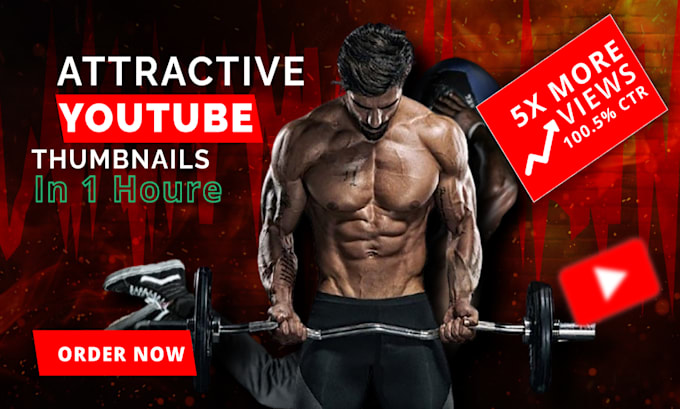 create an amazing eye catching youtube thumbnail design