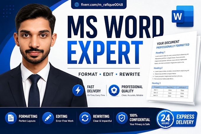 fix, format and redesign ms word documents professionally