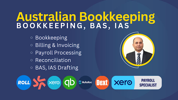 do australian bookkeeping, payroll, prepare bas in xero, qbo