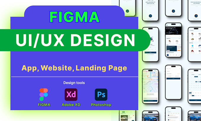 Do ui design in figma, ui ux design, website ui ux, mobile app ui ux by ...