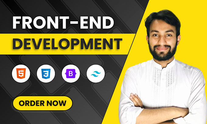 Seja seu desenvolvedor front end usando html, css, bootstrap, react js ...