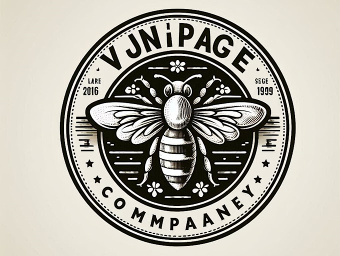 design unique bee logo