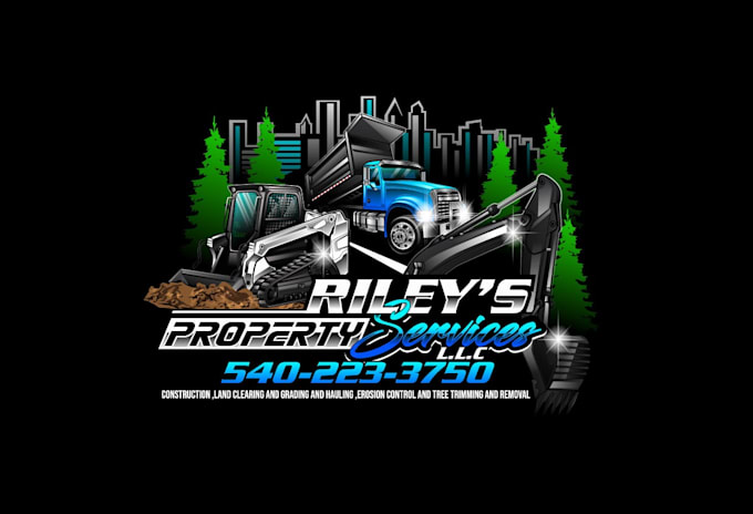 design modern professional construction logo without any copyright