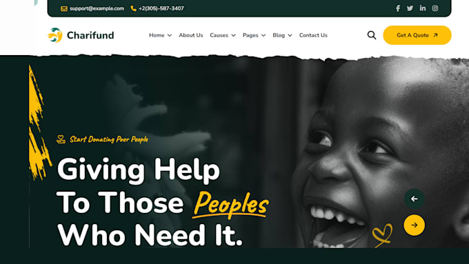 nonprofit website, charity website, 501c3 website, donation website, ngo website