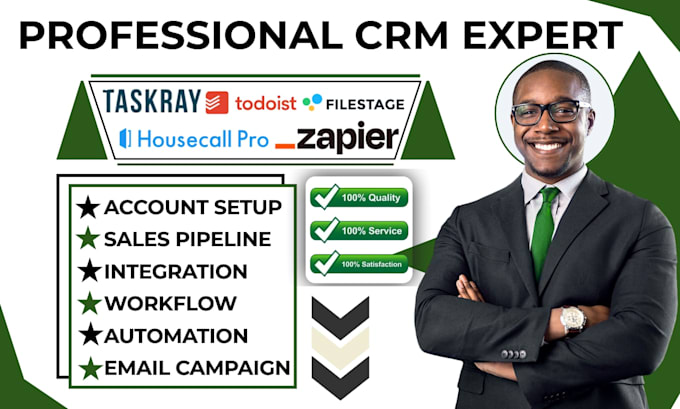 setup housecall pro unanet filestage todoist taskray leap aha zapier integration
