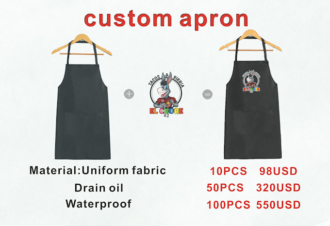 print custom apron for your logo