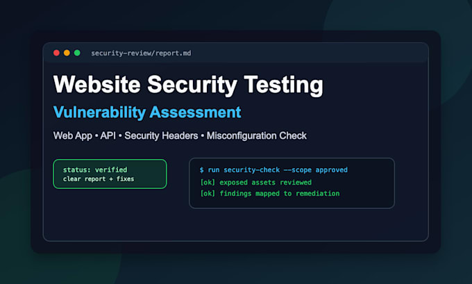 do website security testing and vulnerability assessment