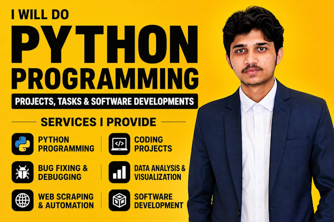 be your expert ai programmer doing python programming coding projects tasks work