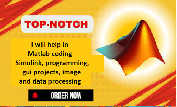 do matlab coding, simulink, programming, gui projects, image and data processing