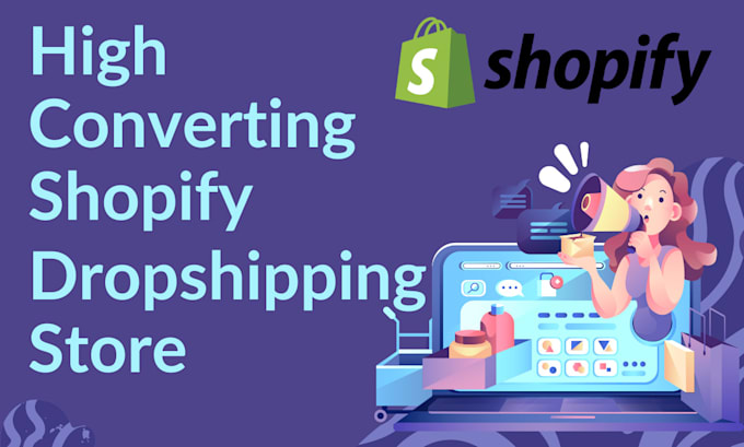 setup automated dropshipping shopify store website