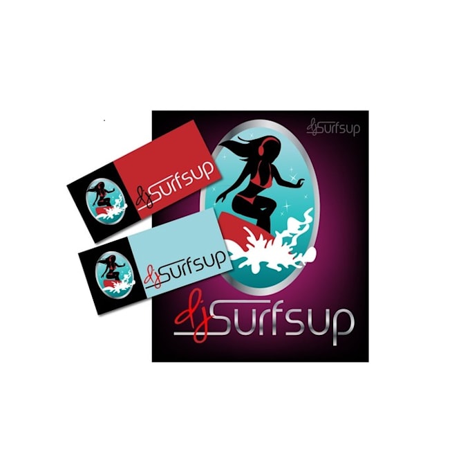 make hot chick surf music logo