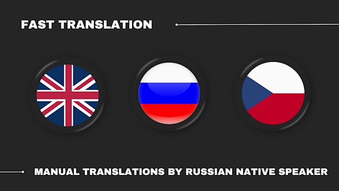 Czech Language Vs. Russian Translate texts between english, russian, and czech by Wxhartt | Fiverr