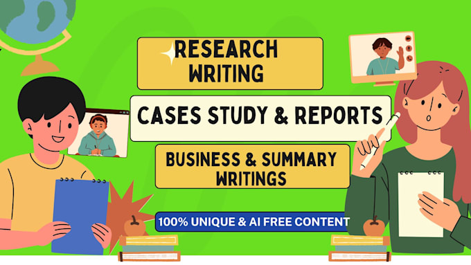 write urgent case study,research,summaries, pitch deck n powerpoint presentation