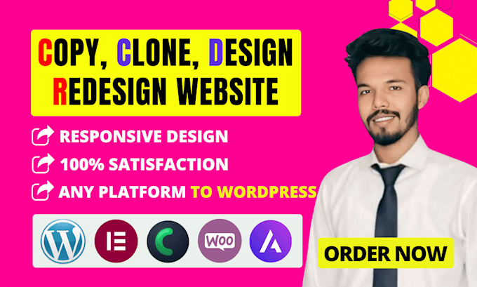 build copy clone wordpress website design on elementor pro crocoblock ecommerce
