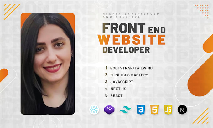Develop modern front end designs using react js and next js by ...